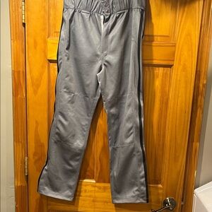 Gray Men's Pants with 2 black side strips